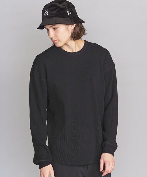 BEAUTY&YOUTH UNITED ARROWS（ビューティーアンドユースユナイテッドアローズ）の「BY 20 コットン サーマル ワイドフォルム カットソー（Tシャツ/カットソー・メンズ・ブラック/ホワイト/ナチュラル・X-LARGE/LARGE/MEDIUM/SMALL）」の5枚目の写真