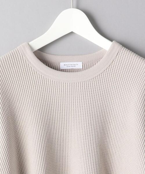 BEAUTY&YOUTH UNITED ARROWS（ビューティーアンドユースユナイテッドアローズ）の「BY 20 コットン サーマル ワイドフォルム カットソー（Tシャツ/カットソー・メンズ・ブラック/ホワイト/ナチュラル・X-LARGE/LARGE/MEDIUM/SMALL）」の16枚目の写真