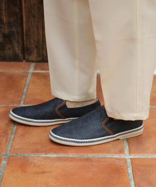 UNION STATION（ユニオンステーション）の「【低反発ソール】イントレチャート風スリッポン（スリッポン・メンズ・ホワイト/ブラック/ネイビー/ホワイト系その他・S/M/L）」の6枚目の写真