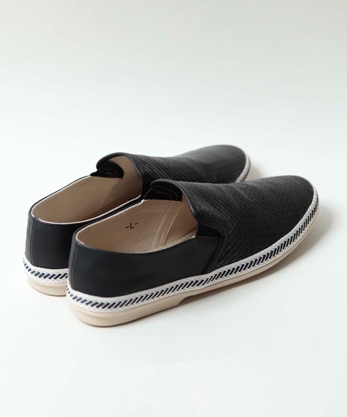 UNION STATION（ユニオンステーション）の「【低反発ソール】イントレチャート風スリッポン（スリッポン・メンズ・ホワイト/ブラック/ネイビー/ホワイト系その他・S/M/L）」の17枚目の写真