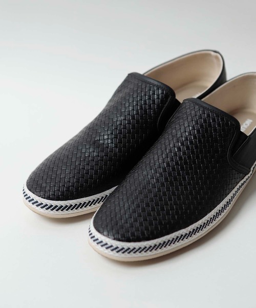 UNION STATION（ユニオンステーション）の「【低反発ソール】イントレチャート風スリッポン（スリッポン・メンズ・ホワイト/ブラック/ネイビー/ホワイト系その他・S/M/L）」の14枚目の写真