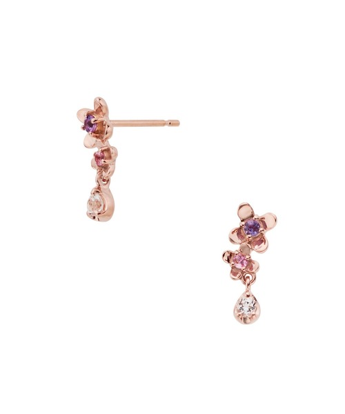 VENDOME AOYAMA（ヴァンドーム青山）の「K10PG ボニーフラワー ピアス