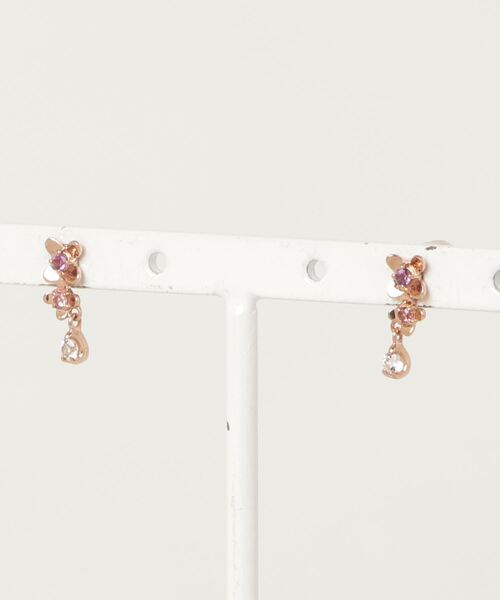 VENDOME AOYAMA（ヴァンドーム青山）の「K10PG ボニーフラワー ピアス