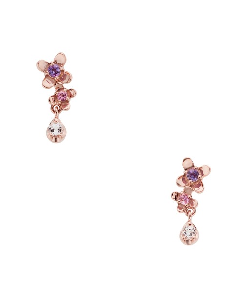 VENDOME AOYAMA（ヴァンドーム青山）の「K10PG ボニーフラワー ピアス