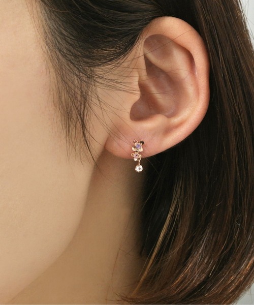 VENDOME AOYAMA（ヴァンドーム青山）の「K10PG ボニーフラワー ピアス