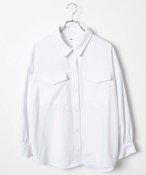 WEGO(ウィゴー)の「WEGO/ボリュームスリーブCPOジャケット(ブルゾン・レディース・グリーン系その他/ホワイト/ブラック/その他1/ブラック系その他・FREE)」の7枚目の写真