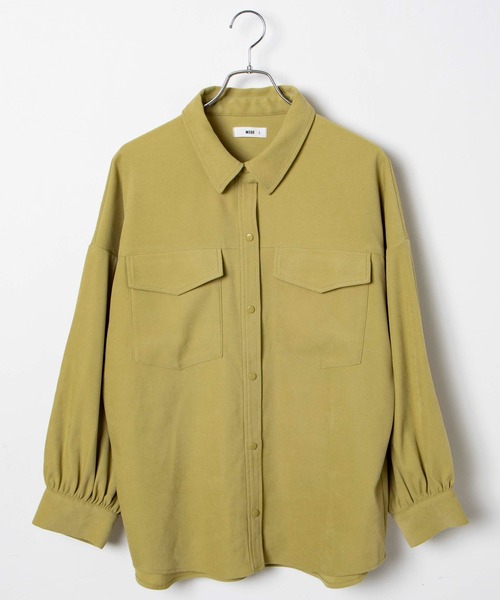 WEGO(ウィゴー)の「WEGO/ボリュームスリーブCPOジャケット(ブルゾン・レディース・グリーン系その他/ホワイト/ブラック/その他1/ブラック系その他・FREE)」の13枚目の写真