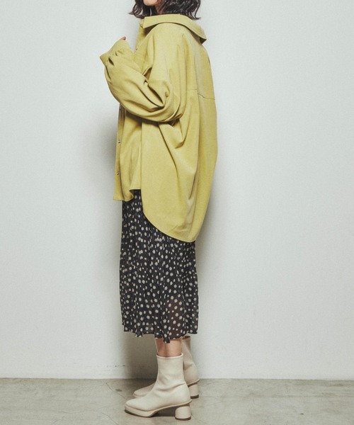 WEGO(ウィゴー)の「WEGO/ボリュームスリーブCPOジャケット(ブルゾン・レディース・グリーン系その他/ホワイト/ブラック/その他1/ブラック系その他・FREE)」の22枚目の写真