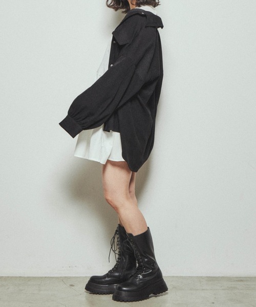 WEGO(ウィゴー)の「WEGO/ボリュームスリーブCPOジャケット(ブルゾン・レディース・グリーン系その他/ホワイト/ブラック/その他1/ブラック系その他・FREE)」の18枚目の写真