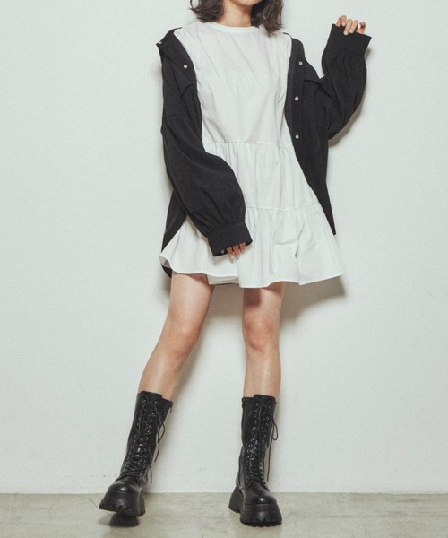 WEGO(ウィゴー)の「WEGO/ボリュームスリーブCPOジャケット(ブルゾン・レディース・グリーン系その他/ホワイト/ブラック/その他1/ブラック系その他・FREE)」の20枚目の写真