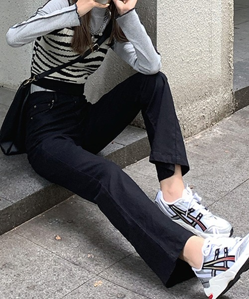 SMILE ORCHID（スマイルオーキッド）の「ハイウェストフレアデニム