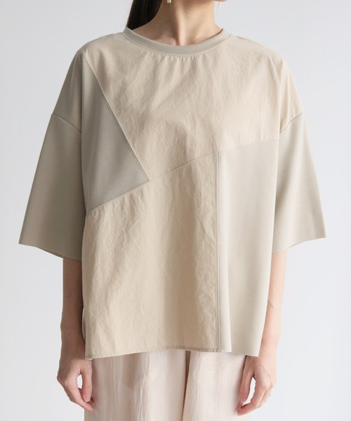 Lant Kalte（ラントカルテ）の「【Lant Kalte】カット×タイプライタードッキングプルオーバー（Tシャツ/カットソー・レディース・オフホワイト/ブラック/グレイッシュベージュ・M）」の17枚目の写真