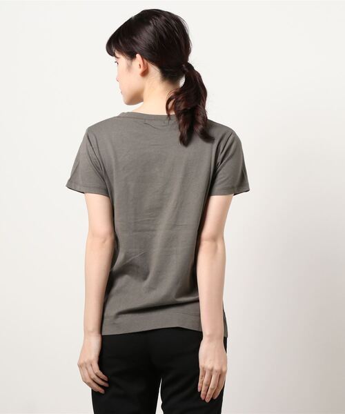 COMME CA ISM(コムサイズム)の「《コットン》 クルーネック プリントTシャツ(Tシャツ/カットソー・レディース・ホワイト/ローズ/カーキ/ブラック・SMALL/MEDIUM/LARGE)」の18枚目の写真