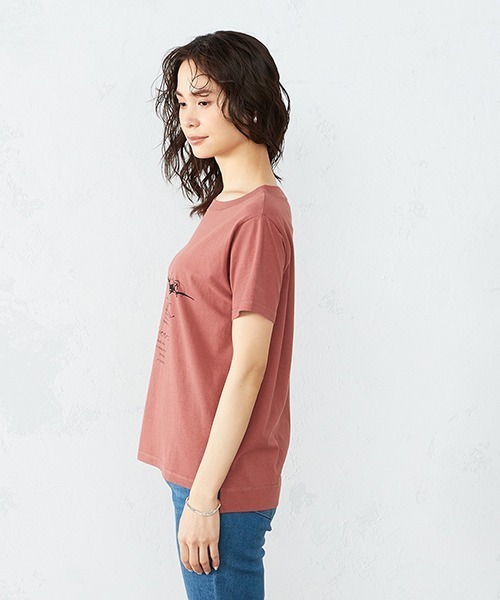 COMME CA ISM(コムサイズム)の「《コットン》 クルーネック プリントTシャツ(Tシャツ/カットソー・レディース・ホワイト/ローズ/カーキ/ブラック・SMALL/MEDIUM/LARGE)」の17枚目の写真