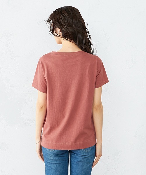 COMME CA ISM(コムサイズム)の「《コットン》 クルーネック プリントTシャツ(Tシャツ/カットソー・レディース・ホワイト/ローズ/カーキ/ブラック・SMALL/MEDIUM/LARGE)」の20枚目の写真