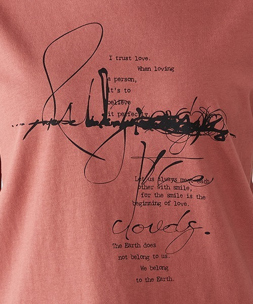 COMME CA ISM(コムサイズム)の「《コットン》 クルーネック プリントTシャツ(Tシャツ/カットソー・レディース・ホワイト/ローズ/カーキ/ブラック・SMALL/MEDIUM/LARGE)」の16枚目の写真