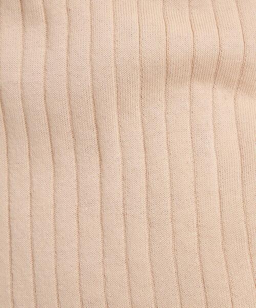 green label relaxing（グリーンレーベルリラクシング）の「[ 手洗い可能 ] CB ワイド リブ フレンチ スリーブ プルオーバー ニット（ニット/セーター・レディース・ピンク/ブラウン/ベージュ・FREE）」の10枚目の写真
