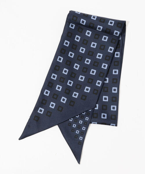 TOMORROWLAND （トゥモローランド）の「【別注】FRATELLI LUIGI×TOMORROWLAND シルクプリント アスコットタイ（バンダナ/スカーフ・メンズ・ブラック系その他/ブルー系その他2・FREE）」の2枚目の写真