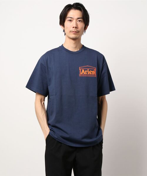 ARIES(アリーズ)の「【ARIES / アリーズ】 TEMPLE SS TEE(Tシャツ/カットソー・メンズ・ネイビー/ピンク・MEDIUM/LARGE/X-LARGE/SMALL)」の17枚目の写真