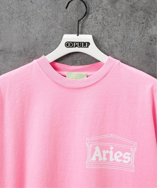 ARIES(アリーズ)の「【ARIES / アリーズ】 TEMPLE SS TEE(Tシャツ/カットソー・メンズ・ネイビー/ピンク・MEDIUM/LARGE/X-LARGE/SMALL)」の3枚目の写真