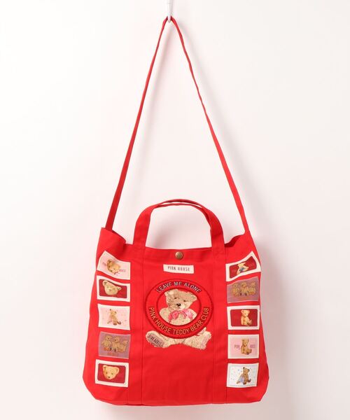 PINK HOUSE（ピンクハウス）の「テディベアクラブ刺繍バッグ（トート
