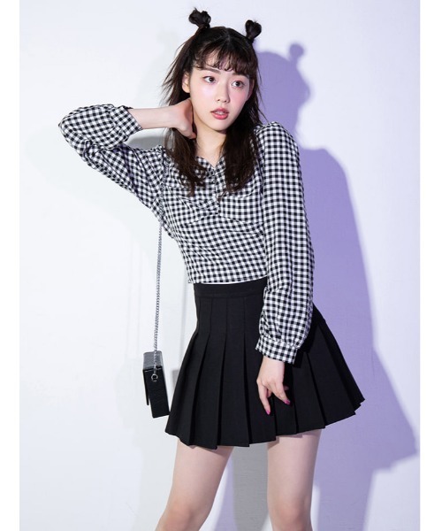 fifth（フィフス）の「プリーツミニスカート（スカート・レディース・ブラック/ブラウン・SMALL/MEDIUM/LARGE）」の2枚目の写真