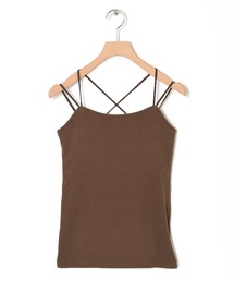 w closet | テレコカップ付きバッククロスキャミソール(キャミソール)