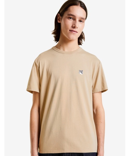 Maison Kitsune（メゾンキツネ）の「GREY FOX HEAD PATCH CLASSIC TEE-SHIRT（Tシャツ/カットソー・メンズ・ベージュ/ミント・S/M/L/XL/XS/XXS）」の3枚目の写真