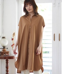 MATCH&more | シャツカラー前開きワンピース(シャツワンピース)