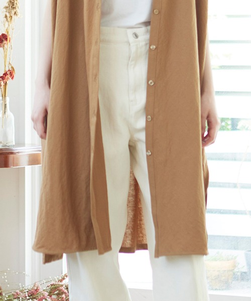 MATCH&more（マッチアンドモア）の「シャツカラー前開きワンピース（シャツワンピース・レディース・ホワイト/ベージュ/ブラウン・FREE）」の17枚目の写真