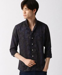 HIDEAWAYS NICOLE | ボタニカル柄カットジャカード七分袖シャツ(シャツ/ブラウス)