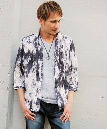 HIDEAWAYS NICOLE | ボタニカル柄カットジャカード七分袖シャツ(シャツ/ブラウス)