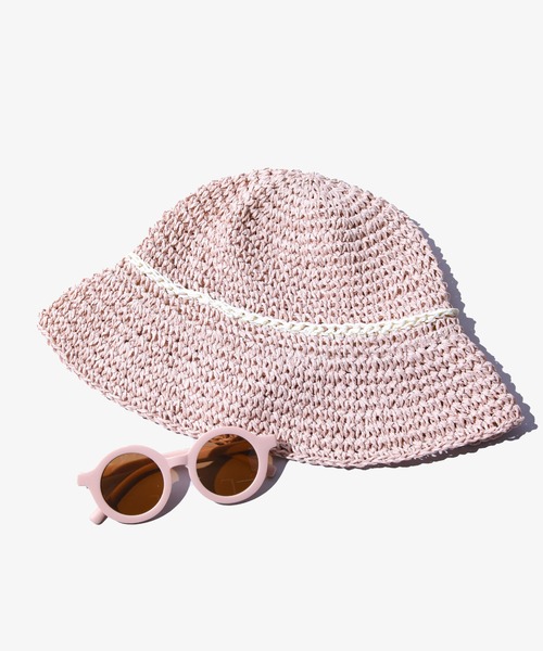 CALIFORNIA OUTFITTERS（カリフォルニア アウトフィッターズ）の「【キッズ商品】ストローハット（ハット・キッズ・アイボリー/ブラウン/ピンク・ONE SIZE）」の3枚目の写真