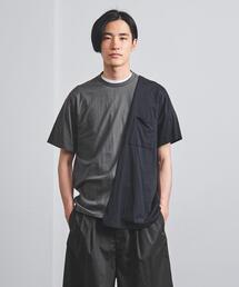 EN ROUTE | ＜EN ROUTE（アンルート）＞ テンジク アシンメトリー コンビ クルーネック Tシャツ2(Tシャツ/カットソー)