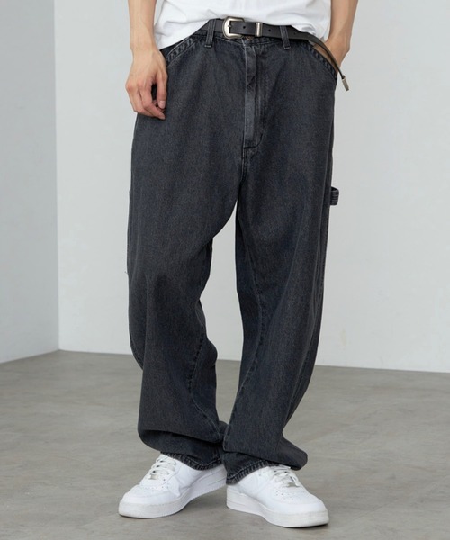 EDWIN エドウィン STEPMARK ワイドストレート デニム ペインター