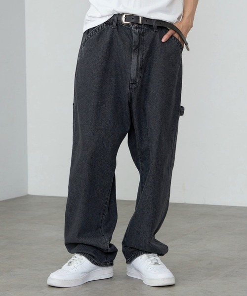 EDWIN エドウィン STEPMARK ワイドストレート デニム ペインターパンツ