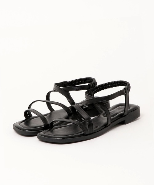 UNE MANSION（ユヌマンション）の「ストラップサンダル（スニーカー・レディース・ホワイト/ブラック・23.0cm/24.0cm/25.0cm）」の2枚目の写真