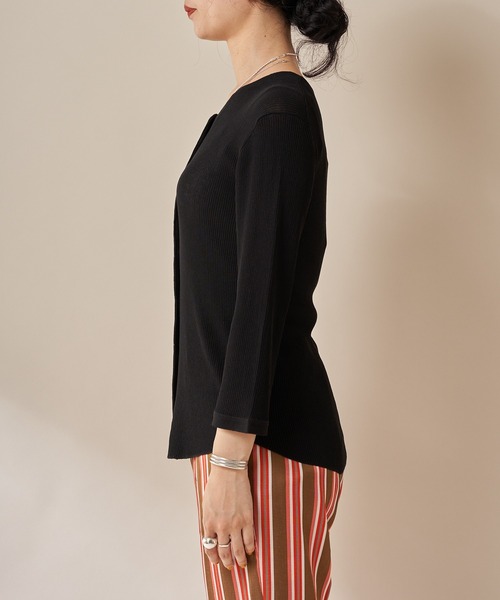 SHENERY（シーナリー）の「14Gリブカーディガン（カーディガン/ボレロ・レディース・ブラック・FREE）」の17枚目の写真