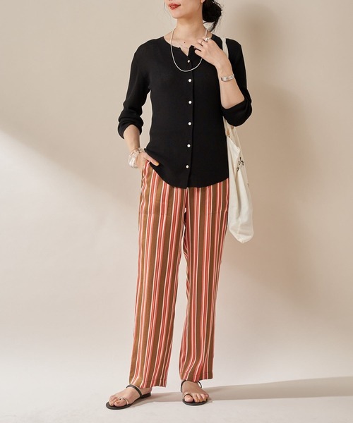 SHENERY（シーナリー）の「14Gリブカーディガン（カーディガン/ボレロ・レディース・ブラック・FREE）」の9枚目の写真