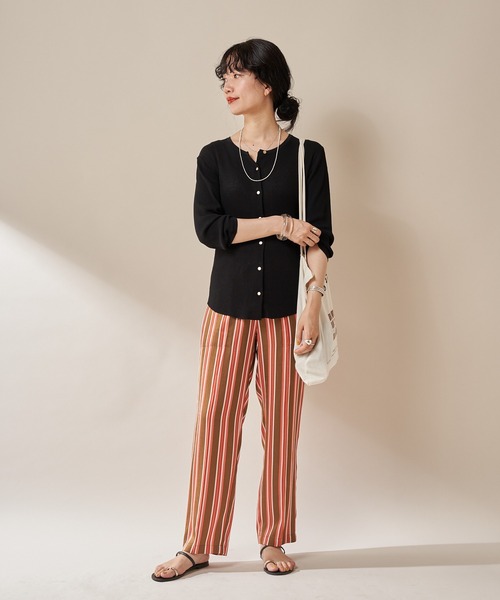 SHENERY（シーナリー）の「14Gリブカーディガン（カーディガン/ボレロ・レディース・ブラック・FREE）」の12枚目の写真