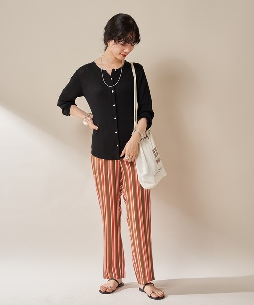 SHENERY（シーナリー）の「14Gリブカーディガン（カーディガン/ボレロ・レディース・ブラック・FREE）」の10枚目の写真