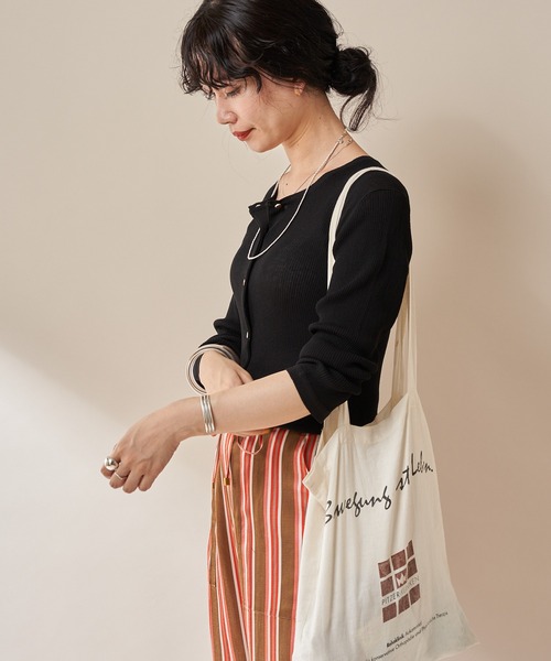 SHENERY（シーナリー）の「14Gリブカーディガン（カーディガン/ボレロ・レディース・ブラック・FREE）」の5枚目の写真