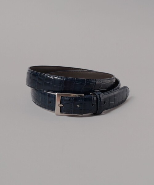 BEAMS HEART(ビームスハート)の「クロコスタンプ レザーベルト(ベルト・メンズ・ブラウン/ネイビー/ブラック・ONE SIZE)」の3枚目の写真