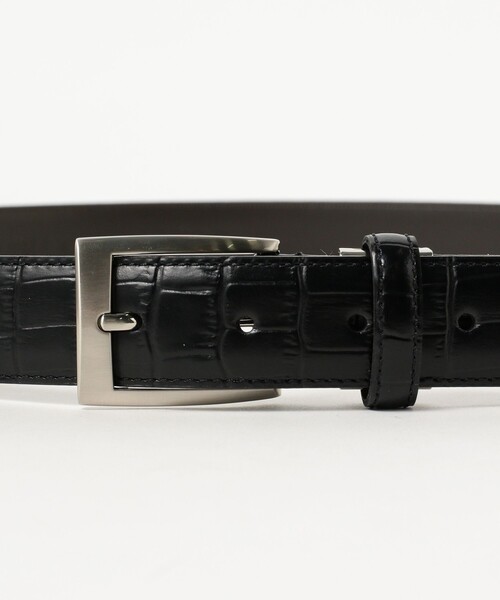 BEAMS HEART(ビームスハート)の「クロコスタンプ レザーベルト(ベルト・メンズ・ブラウン/ネイビー/ブラック・ONE SIZE)」の4枚目の写真