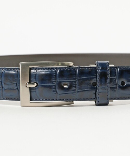 BEAMS HEART(ビームスハート)の「クロコスタンプ レザーベルト(ベルト・メンズ・ブラウン/ネイビー/ブラック・ONE SIZE)」の13枚目の写真