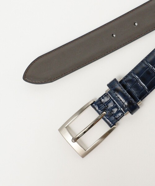 BEAMS HEART(ビームスハート)の「クロコスタンプ レザーベルト(ベルト・メンズ・ブラウン/ネイビー/ブラック・ONE SIZE)」の14枚目の写真