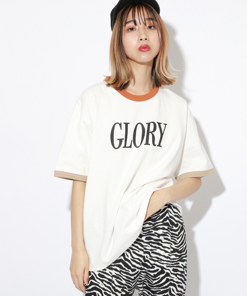 PBLIM（ページボーイリム）の「【PAGEBOYLIM】カラフルリンガーT（Tシャツ/カットソー・レディース・ホワイト系その他/ホワイト系その他2・MEDIUM/LARGE）」の2枚目の写真