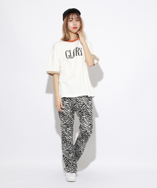 PBLIM（ページボーイリム）の「【PAGEBOYLIM】カラフルリンガーT（Tシャツ/カットソー・レディース・ホワイト系その他/ホワイト系その他2・MEDIUM/LARGE）」の11枚目の写真