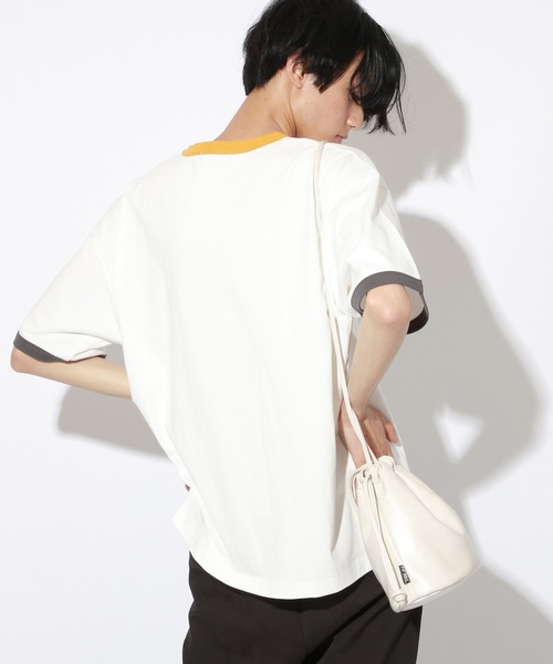 PBLIM（ページボーイリム）の「【PAGEBOYLIM】カラフルリンガーT（Tシャツ/カットソー・レディース・ホワイト系その他/ホワイト系その他2・MEDIUM/LARGE）」の20枚目の写真