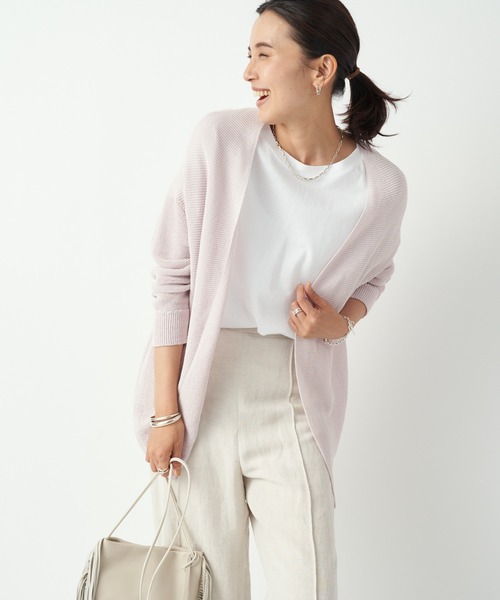 RIVE DROITE（リヴドロワ）の「ターンバックカットソー（Tシャツ/カットソー・レディース・オフホワイト/ブラック/ローズ/ボルドー/ダークグリーン/ライトベージュ・FREE）」の14枚目の写真